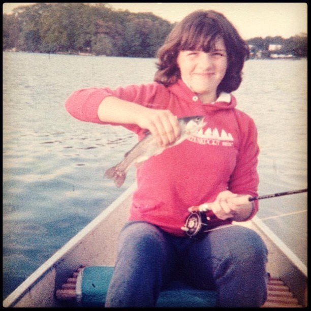 Great memories flying fishing for trout with my Dad. Sweet haircut too 😳